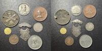 United States, Canada, Great Britain Lot of 8 Tokens and Medals