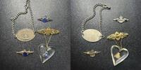 Canada / Great Britain WWII Lot of Silver Sweetheart Pins and Bracelet