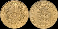 European Coins 1 Cent Danish West Indies: 1868  KM# 68  56,32 EUR  zzgl. 13,40 EUR Versand