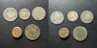 World Coins Token British Imperial 1700s - 1800s Lot of 5 East India, Worcester Silver Etc. -