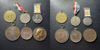 Exonumia Great Britain 1900s Lot of 6 Medals Welcome Home, Sports, Life Saving Etc. -