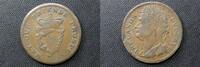 European Coins 1816 Penny Ireland 1757- May Our Friends Prosper W#1910 -