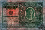100 Kronen 1919 - Deutsch-Österreich, Rücks. Deutsch - dickes Papier - vorzüglich