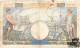 1000 Francs 1940 - Frankreich - Commerce and Industry - minder erhalten