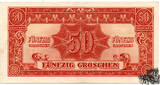 50 Groschen 1944 -Allierte Militärbehörde-WZ Wellenlinien - vorzüglich
