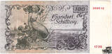 100 Schilling 1949 - 2.Republik - 2.Auflage - SN 6-Stellig - schön
