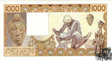 1000 Francs 1986 - West African States (Mali) - bankfrisch