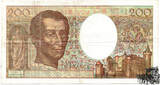 200 Francs 1990 - Frankreich - sehr schön