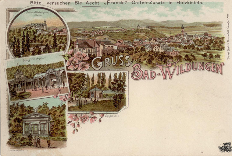 Deutschland Ansichtskarte Gruss aus BadWildungen