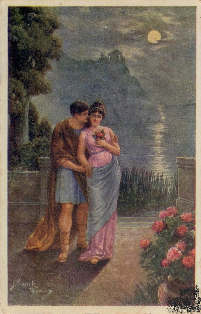 Deutschland Ansichtskarte J. Kränzle Römische Liebe