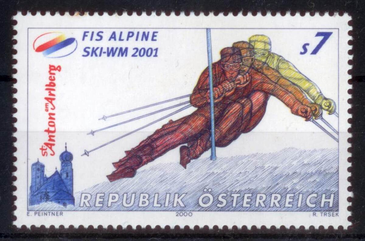 Österreich ** 2000 7 S Alpine SkiWM 2001