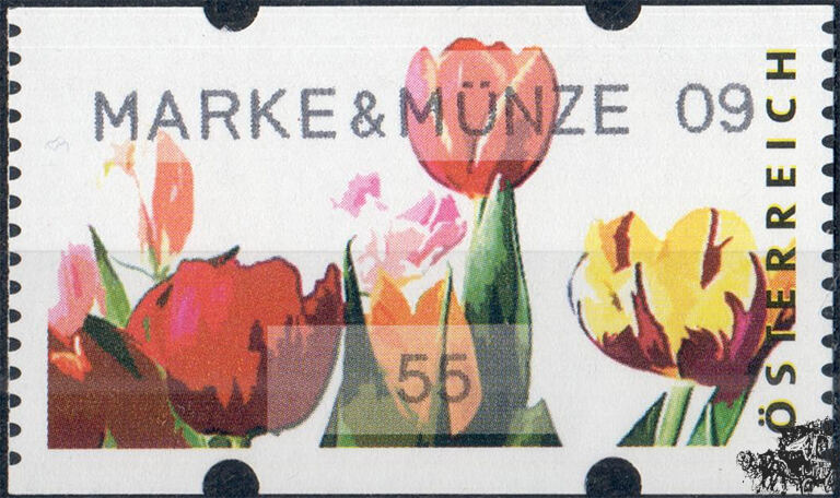 Österreich 2009 Automatenmarke ** € 0,55 DruckzylinderÜberlauf