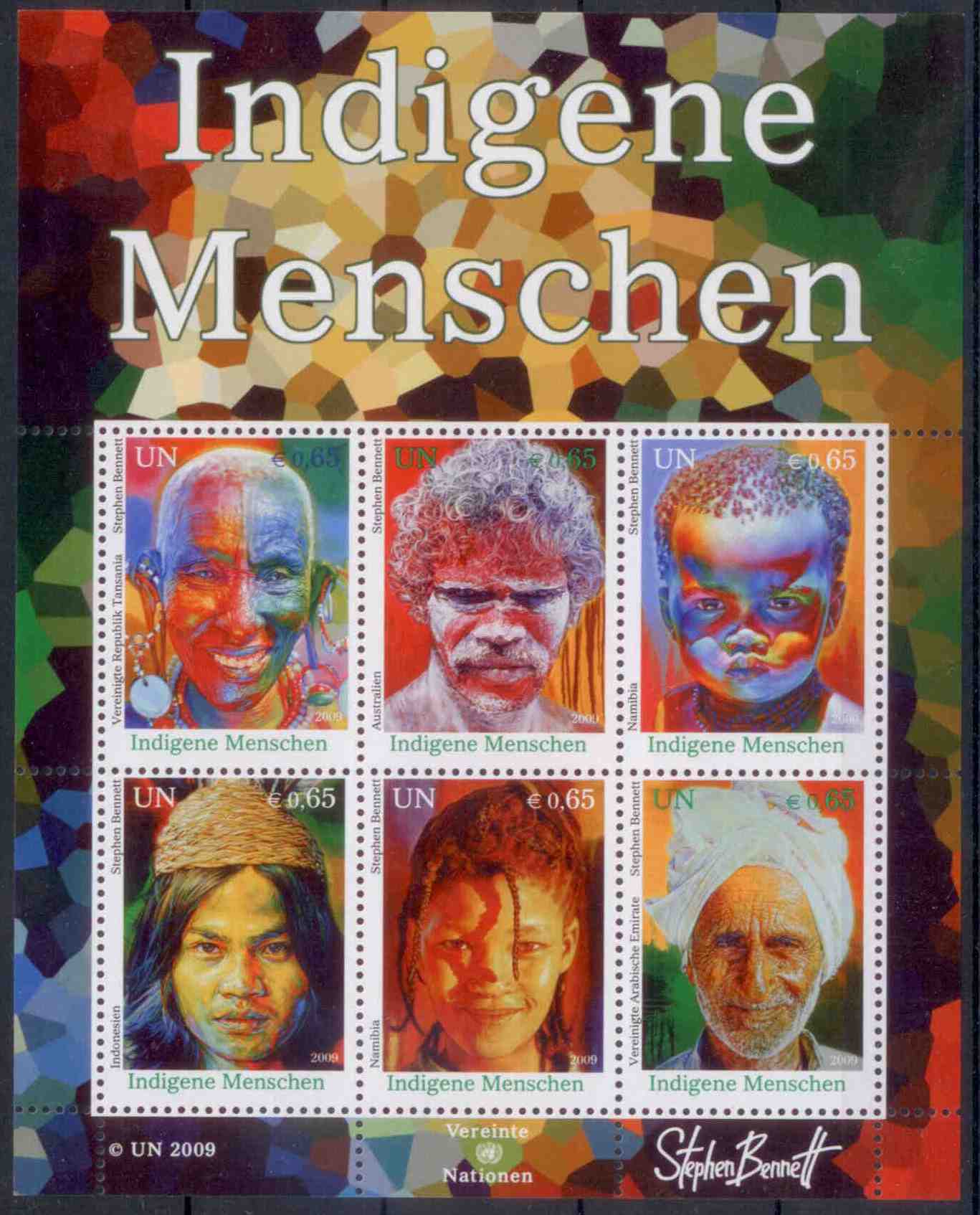 Österreich UNO Wien 2009 **, € 3,90 Indigene Menschen (I)