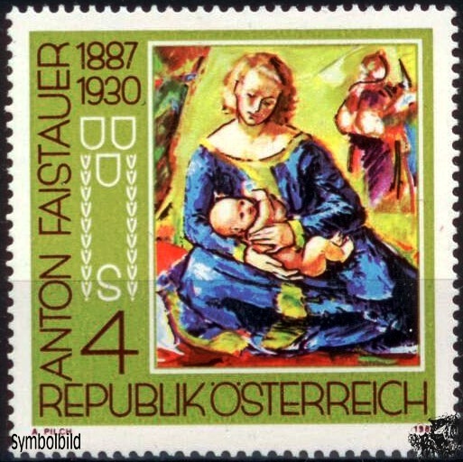 Österreich ** 1987 4 S 100. Geburtstag der Maler Anton Faistauer