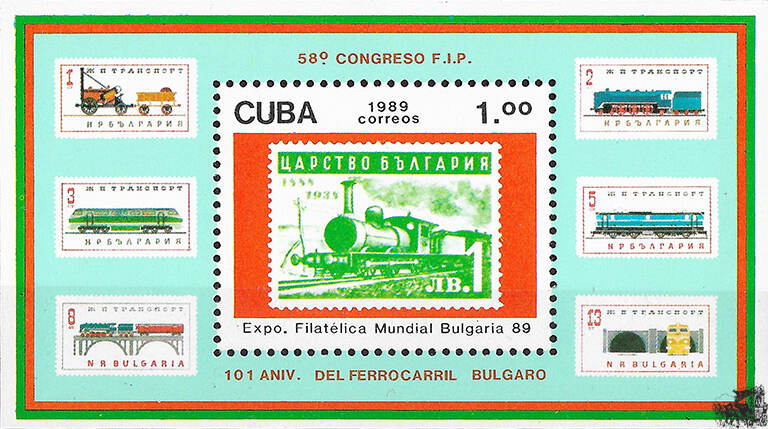 Prophila Sammlermarke DDR 3265-3266S Schwarzdruck 1989 Briefmarkenausstellung - Postfrisch MNH
