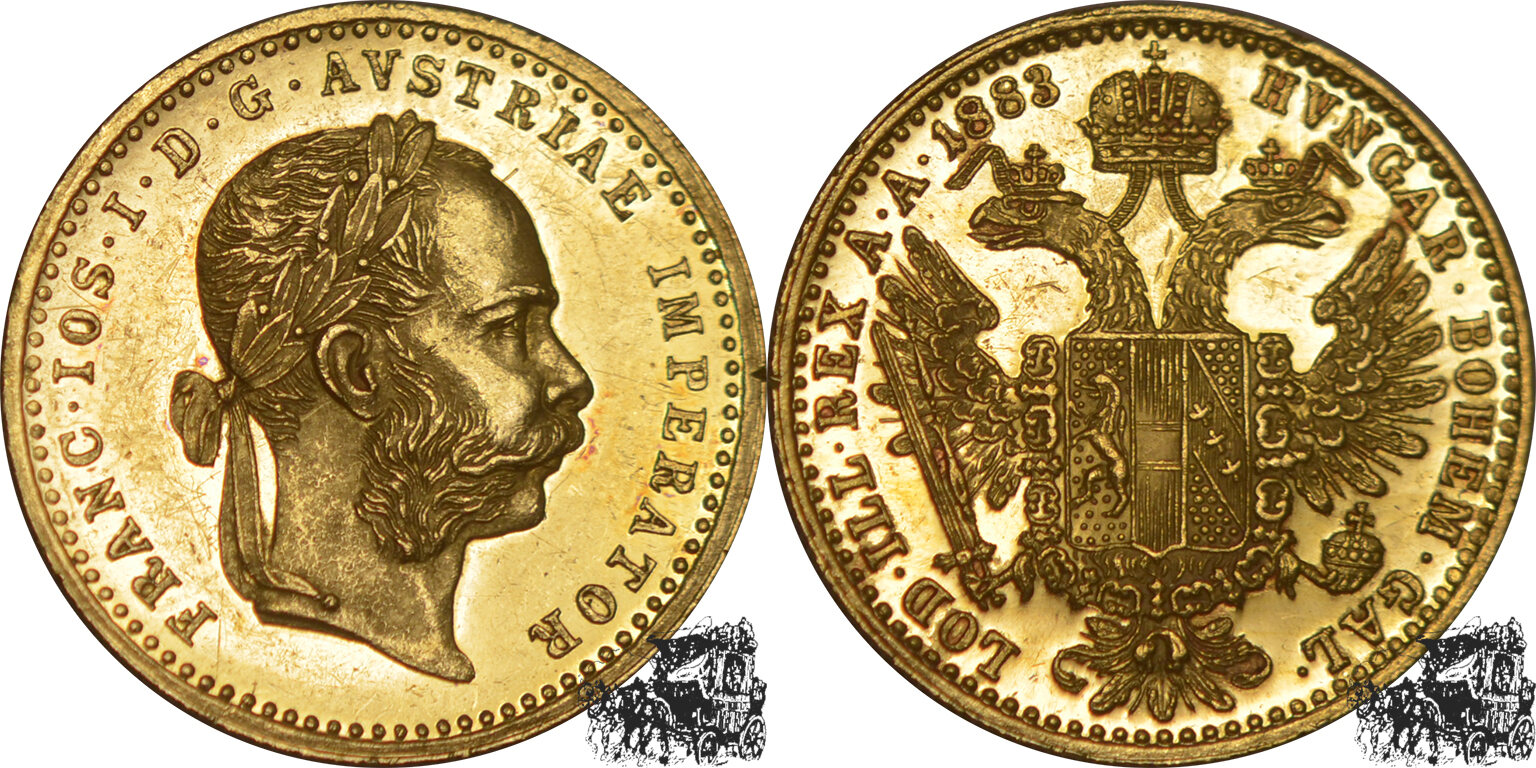 1 Dukaten 1 Dukat 1883 vz.-f.stplfr. | MA-Shops