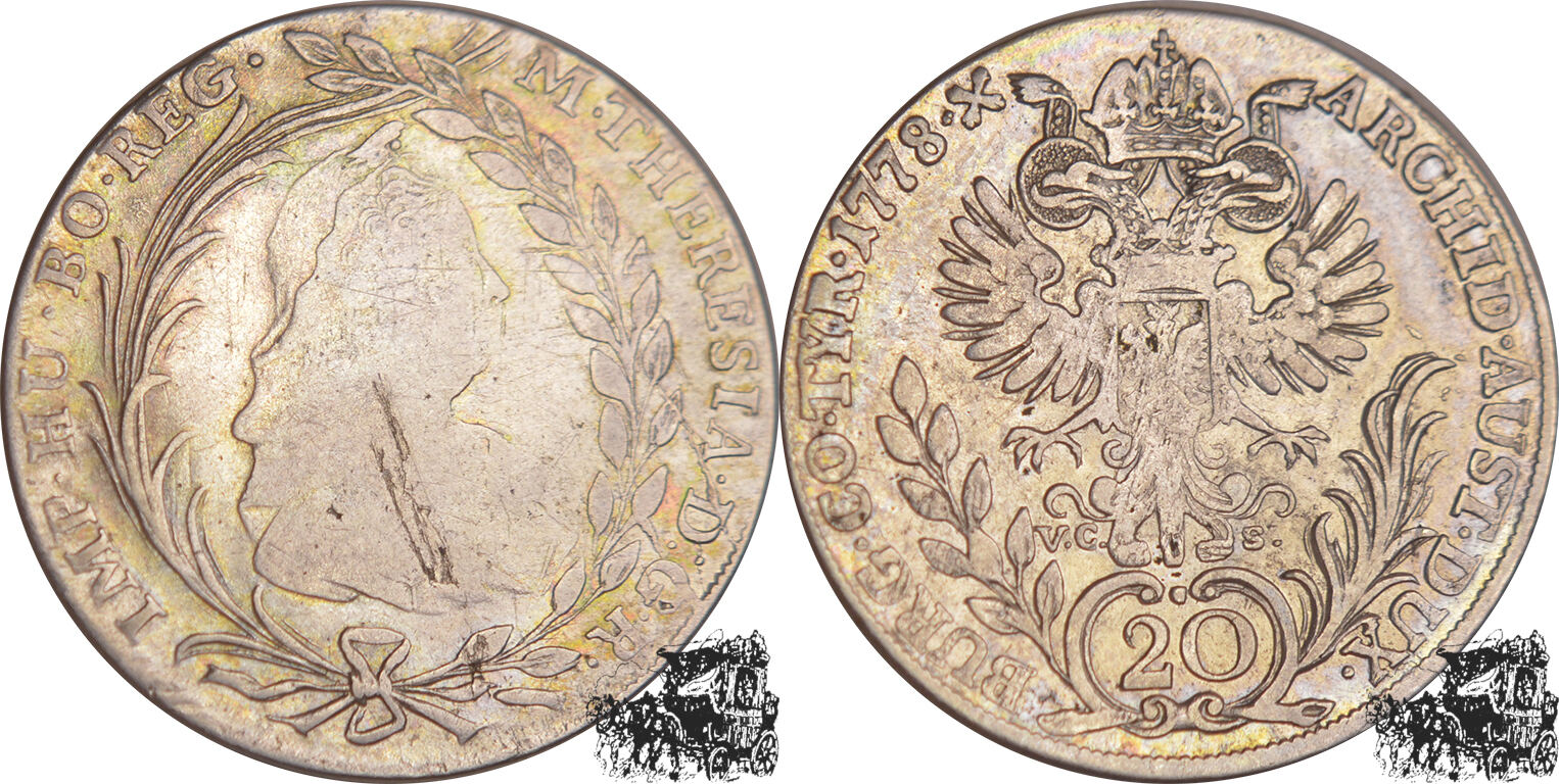 1778 Hall 20 Kreuzer 1778 VC-S - Hall/Österreich ss.-f.vz. | MA-Shops
