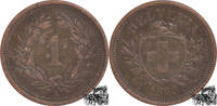 Schweiz  1 Rappen 1880 B vz.