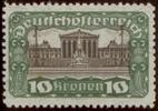 Österreich 10 Kronen Parlament Zähnung B - Nr.290 B ** -