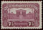 Österreich 7 1/2 Kronen Parlament Zähnung C - Nr.289 C ** -