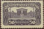 Österreich 50 Kronen Parlament Zähnung B - Nr.292 B ** -