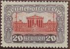 Österreich 20 Kronen Parlament Zähnung B - Nr.291 B ** -