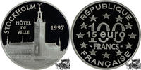 100 Francs / 15 Euro Francs 100 Francs 1997 - Rathaus -