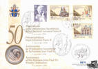 500 Lire 1996 + Briefmarken (1996 + 2002) Lire Numisbrief Vatikan - Papst Johannes Paul II -