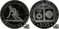 500 Dinar 500 Dinar 1984 - Slalom -