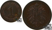 1 Pfennig 1876 F Deutschland 1 Pfennig 1876 F f.stplfr.