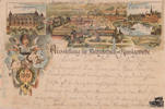 Deutschland Ansichtskarte Farblitho Stuttgart Ausstellung Elektrotechnik & Kunstgewerbe 1896 -