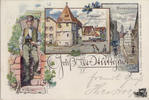 Deutschland Ansichtskarte Farblitho Alt-Stuttgart 1897 -