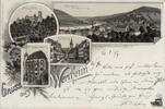 Deutschland Ansichtskarte Litho Wertheim am Main 1897 -