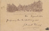 Österreich Ansichtskarte Vorläufer Ganzsache Wien Internationale Musik-und Theaterausstellung 1892, mit Sonderstempel -