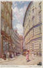 Österreich Ansichtskarte Künstlerkarte Wien Bognergasse 1912, sign. Ludwig Hans Fischer -