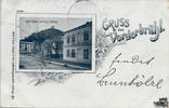 Österreich Ansichtskarte Vorderbrühl bei Mödling, Hotel 2 Raben, Foto-Litho, gelaufen 1898 -