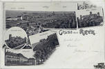 Österreich Ansichtskarte Retz Thayatal, Litho, gelaufen 1898 -