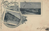 Österreich Ansichtskarte Vöslau-Gainfarn, Hotel Grabner, gelaufen 1898 -