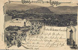 Österreich Ansichtskarte Graz, Litho, gelaufen 1897 -