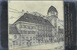 Österreich Ansichtskarte Rottenmann, Rathaus-Entwurf Rotes Mandl (Architekt Hofbauer), gelaufen 1912 -