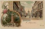Deutschland Ansichtskarte Borna, Farblitho, gelaufen 1899 -