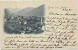 Österreich Ansichtskarte Gruss aus Bozen (Bolzano), gelaufen 1897 -