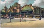 Deutschland Ansichtskarte Dresden Hauptbahnhof, gelaufen 1910 -