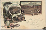   Deutschland Ansichtskarte Farblitho Pompei, gelaufen 1897 