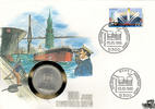Deutschland 10 Mark Numisbrief - 800 Jahre Hamburger Hafen Variante 2 -