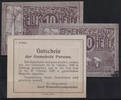 Österreich 10, 20 und 50 Heller - Pernau, Variante 1 -