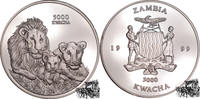 Sambia 5000 Kwacha 5000 Kwacha 1999 - Löwenfamilie -