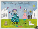 You make my heart smile - Kunstbillet von Michaela Mara -