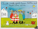 Friends make good times better and hard times easier - Kunstbillet von Michaela Mara -