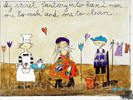 My secret fantasy is to have 2 men... one to cook and one to clean...- Kunstbillet von Michaela Mara